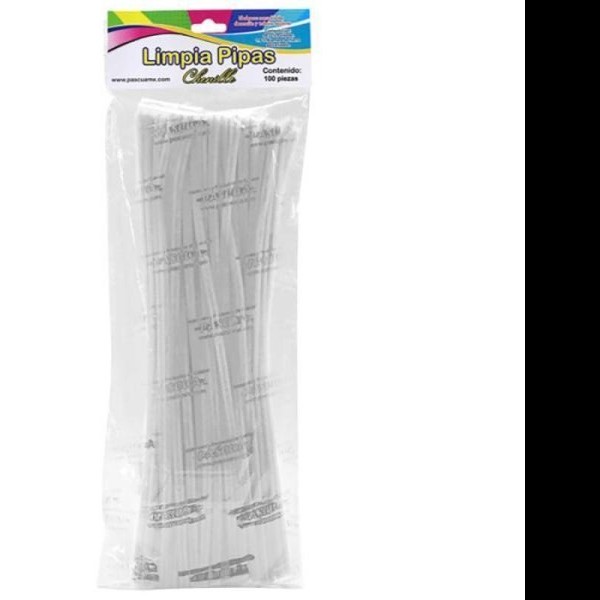 LIMPIAPIPAS BOL. C100 PZ. BLANCO PASCUA C.100